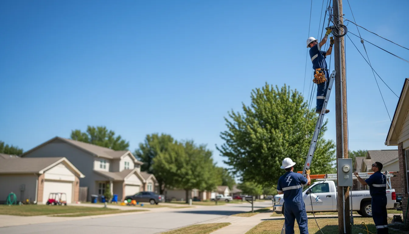Residential electrician providing installation services in Onida, SD
